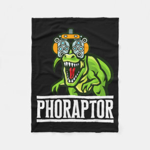 Optometry Machine Phoropter Funny Optometrist Phor Fleece Blanket