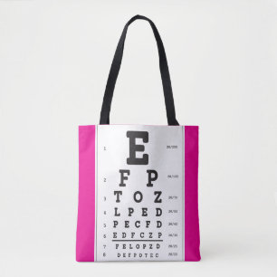 Optometry Ophthomolgist Eye Doctor Eye Chart Tote Bag
