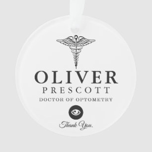 Optometry Professional   Work Anniversary Marker Ornament