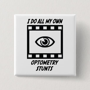 Optometry Stunts 2 Inch Square Button