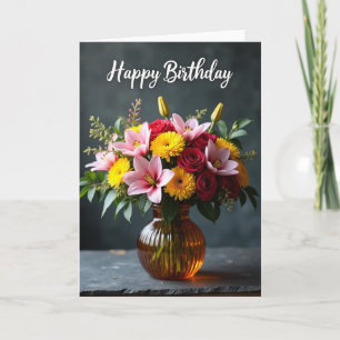 Opulent Bloom Birthday Card