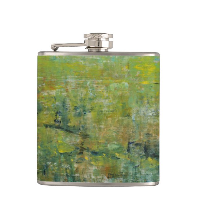 Opulent Field II Hip Flask (Front)