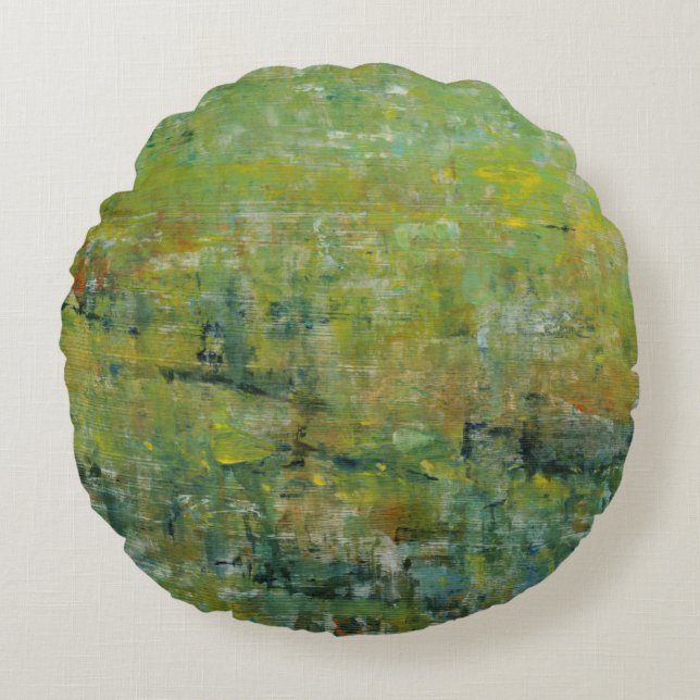 Opulent Field II Round Pillow (Front)
