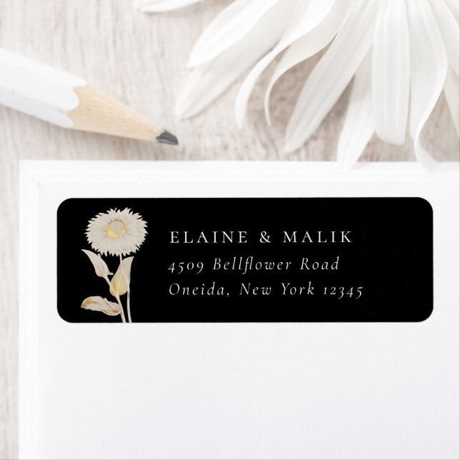 Opulent Garden Floral Return Address Label (Insitu)