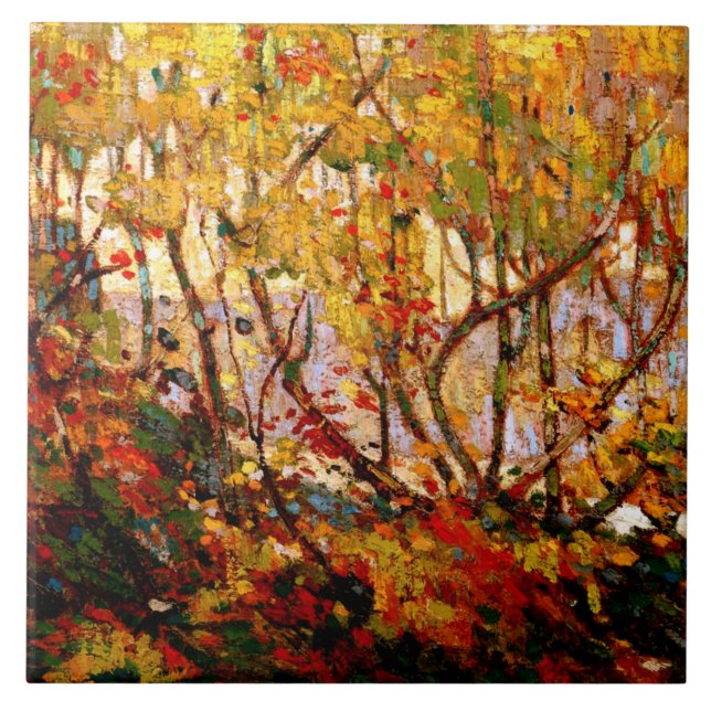 Opulent October, famous fine art painting Tile (Front)