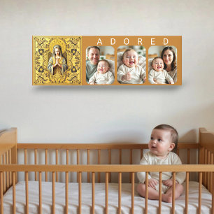 Opulent Reverence: The Holy V - ADORED Baby Photo Canvas Print