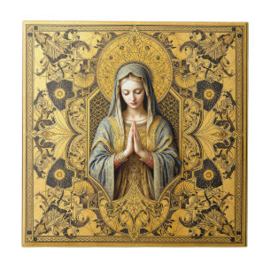 Opulent Reverence: The Holy Virgin Tile