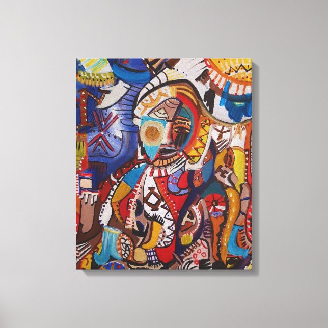 Opulent Swirl Canvas Print (Front)