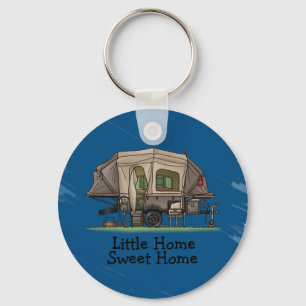 Opus 4 Pop Up Camper   Travel Trailer   Camper Van Keychain