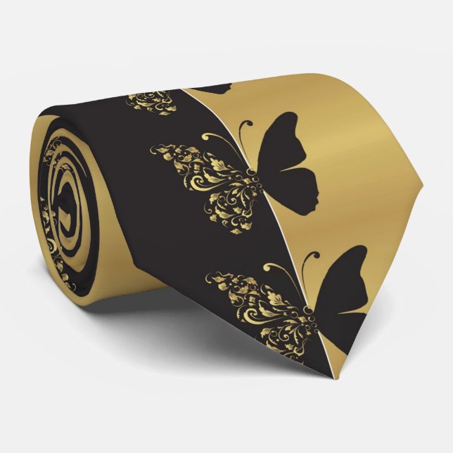 OPUS Butterfly on the border of two dimensions Tie (Rolled)