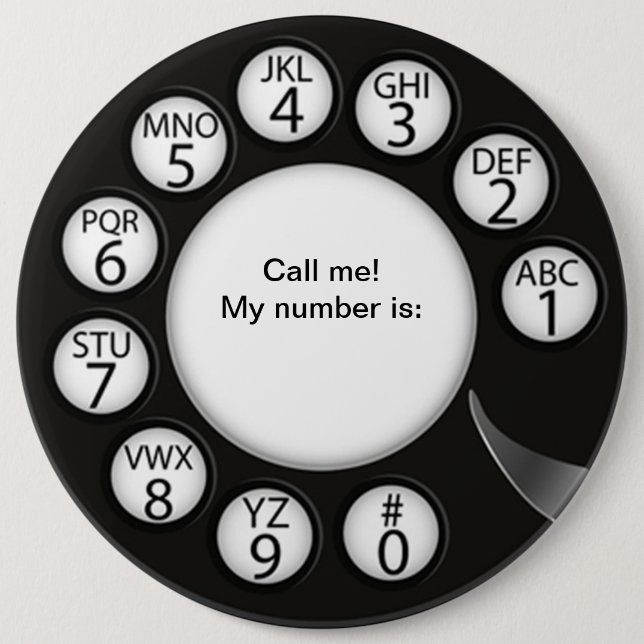 OPUS Call the Man! 6 Inch Round Button (Front)