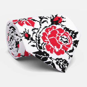 OPUS CHANGEABLE Ukrainian Embroidery Rose Tie