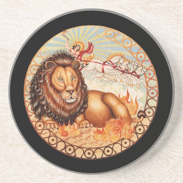 OPUS CHANGEABLE Zodiac Leo Coaster (Front)
