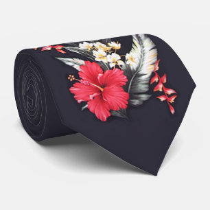OPUS Hawaiian Royal Hibiscus - Double Sided Tie