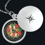 OPUS Hungarian Flower and Bird Sterling Silver Necklace<br><div class="desc">Hungarian Flower and Bird</div>