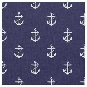 Opus Posh Anchors Nautical Fabric