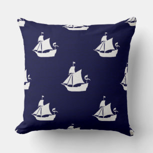 Opus Posh Ship Nautical Throw Pillow