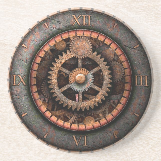 Opus Posh Steampunk Gears Coaster (Front)
