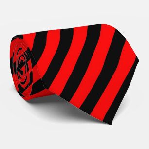 OPUS Red and Black diagonal striped Tie