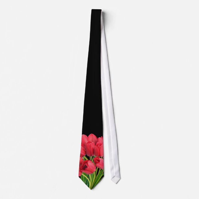 OPUS Red Tulips Tie (Front)