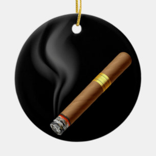 OPUS Smouldering Cigar Ceramic Ornament