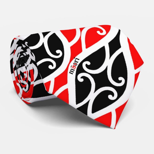 OPUS Traditional Maori - Double Sided Tie (Rolled)