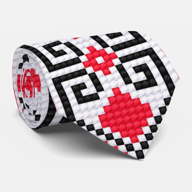 OPUS Ukrainian Embroidery Tie (Rolled)