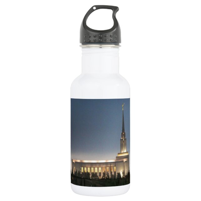 oquirrh mountain lds utah temple 532 ml water bottle (Front)