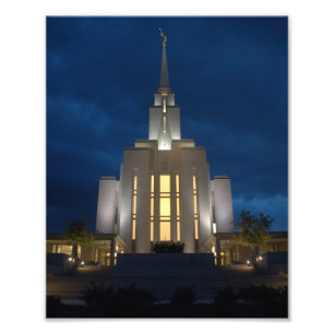 Oquirrh Mountain Utah LDS (Mormon) Temple Photo Print