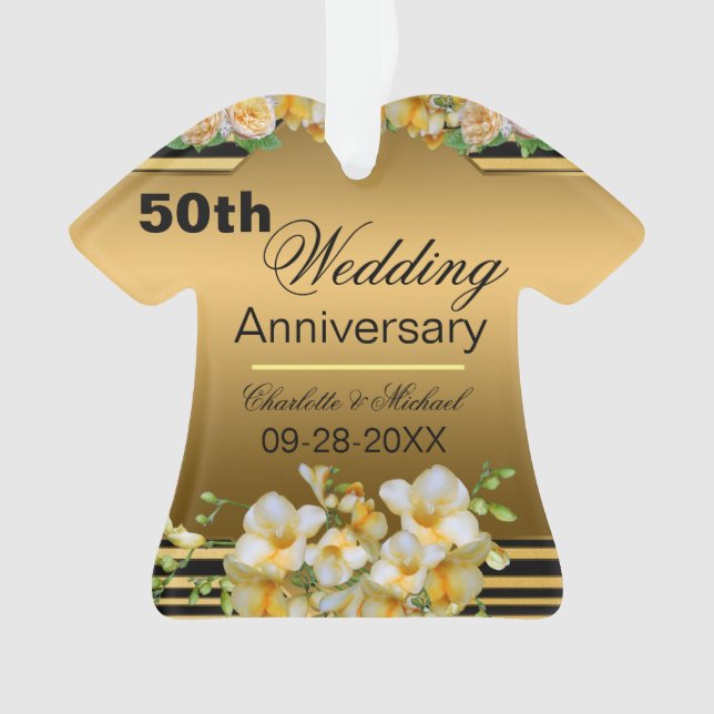 Or 50e anniversaire Mariage Acrylique (devant)