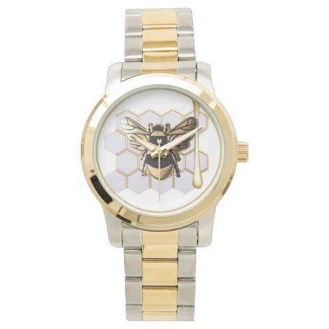 or abeille et montre bracelet de ruche (devant)