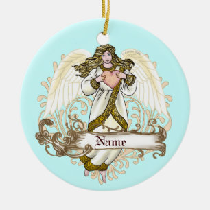 Or Ange Coeur ornement