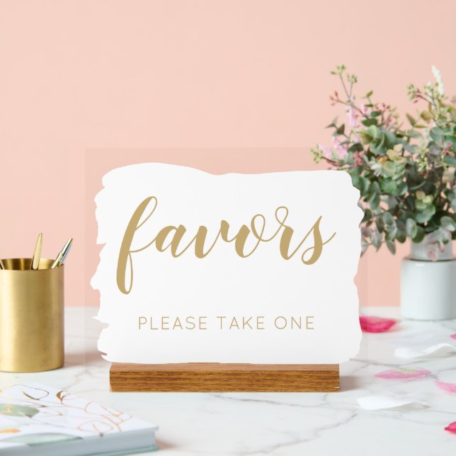 Or Blanc S'Il Vous Plaît Prendre Un Mariage Faveur (Mariage)