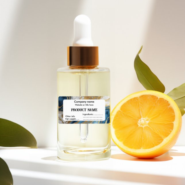 Or bleu et marbre blanc (Créateur téléchargé)