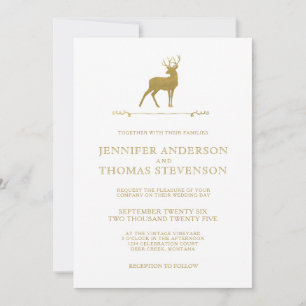 OR CHIC INVITATIONS RUSTIQUES SUR LE MARIAGE DE C