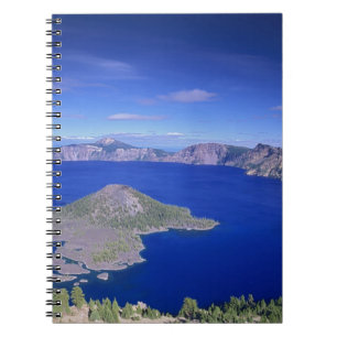 OR, Crater Lake NP, Wizard Island and Crater Notebook