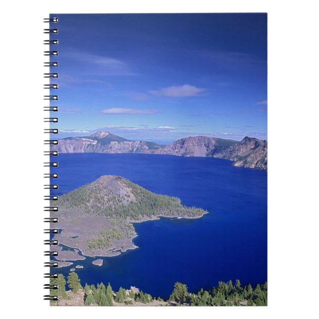 OR, Crater Lake NP, Wizard Island and Crater Notebook (Front)