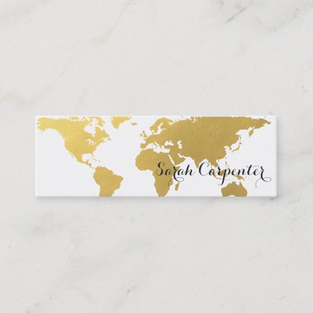 Or | de faux de la carte | du monde élégant (Devant)