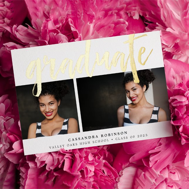 Or esquissé | Deux Faire-part d'obtention d'un dip (Créateur téléchargé)