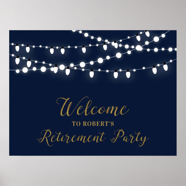 Or et marine | Affiche de bienvenue du parti de re (Devant)