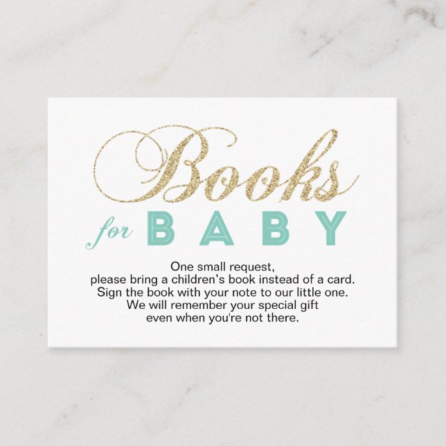 Or et monnaie | Baby shower Apportez une carte de  (Devant)