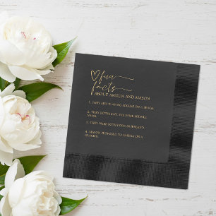 Or et Noir Écriture Calligraphiée Mariage Faits Am