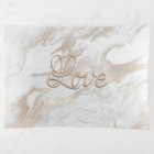 Or et plateau de Tinket marbré par blanc