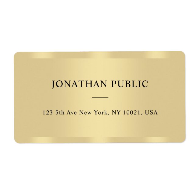 Or glamour moderne Modèle Elégant expédition (Devant)