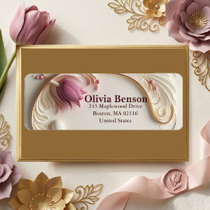 Or Ivory Gold Orné Baroque Tulipe Grandeur Chic