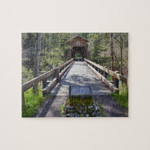 OR, Jackson County, McKee Covered Bridge Jigsaw Puzzle