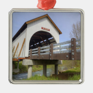 OR, Jackson County, McKee Covered Bridge Metal Ornament