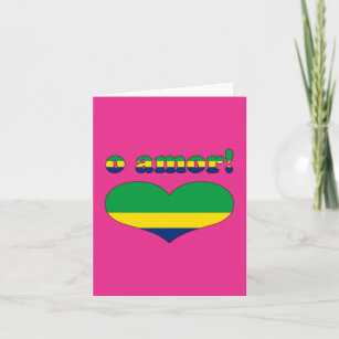Or Love! - Love in Brazilian Valentine's Day Holiday Card