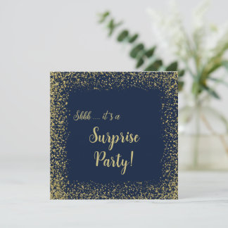 Or & Marine | Invitation pour une fête d'anniversa