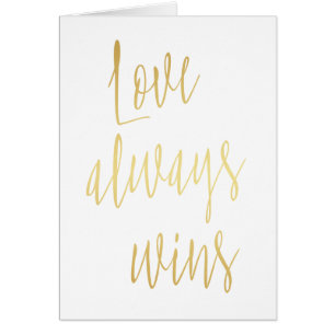 Or moderne "L'amour gagne toujours"